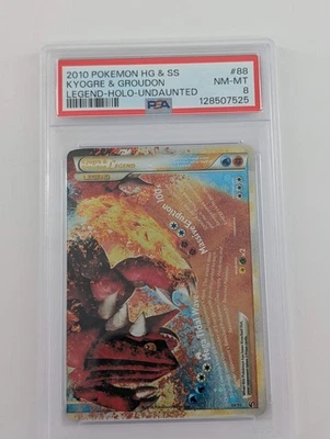 Pokemon Kyogre & Groudon Holo - PSA 8 - Undaunted #88 - Near Mint - Image 1 of 2