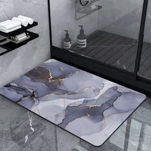 Bath Mat Non Slip Absorbent Bathroom Rug Bathroom Rug Grey - 007 - Picture 1 of 6
