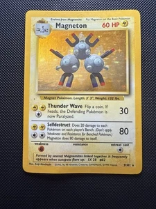 Magneton Holo Rare 9/102 1999 Pokémon TCG English Base Set Unlimited MP - Picture 1 of 4
