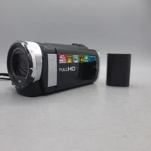 JVC Everio GZ-E207BEK Handheld High Definition HDD Camcorder Black Tested - Picture 1 of 9