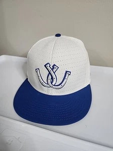 Indianapolis Colts eng anliegende Kappe Mütze 7 3/8 blau & weiß The Game NFL Football - neu mit Etikett - Bild 1 von 6