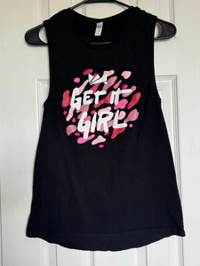 Ladyboss SWAG “Get it girl” Negro Bella+Canvas Tank Talla Pequeña - Imagen 1 de 5