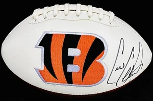 CRIS COLLINSWORTH SIGNED CINCINNATI BENGALS LOGO FULL SIZE FOOTBALL PSA/DNA - Picture 1 of 3
