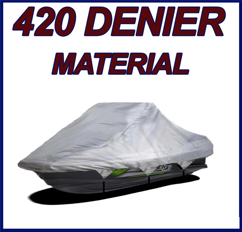 420 DENIER Kawasaki STS 900 2001-2002 Jet Ski Trailerable Cover Gray JetSki - Imagem 1 de 1