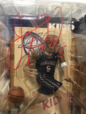 Jason Kidd New Jersey Nets NBA Series 1 McFarlane Autographed Dallas Mavericks Cover