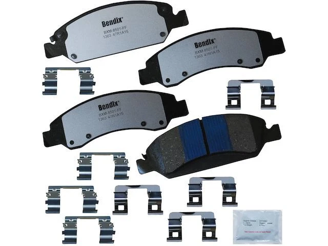 Juego de pastillas de freno delanteras Bendix 48119SKHX 2006 2007 para GMC Sierra 1500 2005-2018 Foto 1 de 2