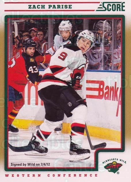 2012-13 Score Gold #244 Zach Parise - Image 1 of 1