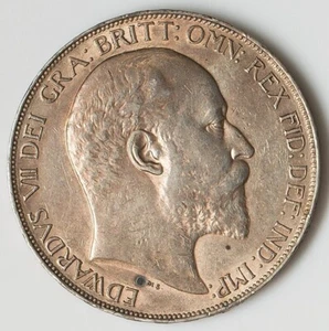 Inglaterra - 1902 Eduardo VII - Corona - NGC AU58 - BUEN TONO - SE VE SIN EXCELENTE CONDICIÓN - Imagen 1 de 4