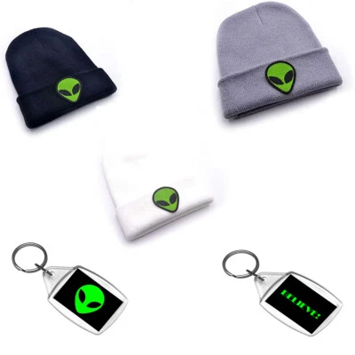 Unisex/Niñas/Niños U.F.O Alien Gorro Gorro en 3 Colores - LLAVERO GRATIS Foto 1 de 4