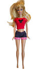 Mattel Barbie Doll Mickey Mouse Outfit Short Jeans Shirt 2009 Fashionista C361g