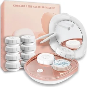 7 Pcs Portable Ultrasonic Contact Lens Cleaner Machine with USB Charger US - Picture 1 of 4