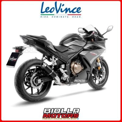 3395U TERMINALE LEOVINCE HONDA CBR 500 R 2023 - GP CORSA CARBON FIBER EURO 4/5 4 - Immagine 1 di 4