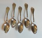 GROUP/5 19th C. GORHAM STERLING SILVER TEASPOONS, &quot;PATENT 1861&quot;, 105 grams