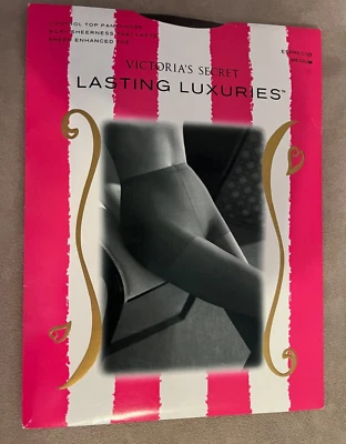 Victoria's Secret Lasting Luxuries Control Top Pantimedias - Expresso, Talla Mediana Foto 1 de 3