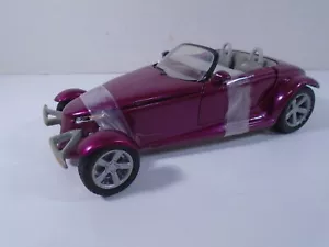 ESCALA 1/18--ERTL AMERICAN MUSCLE--COCHE MERODEADOR PLYMOUTH PÚRPURA (MIRA) - Imagen 1 de 7