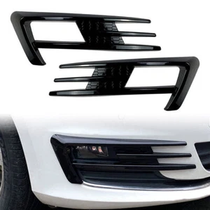 Nebelscheinwerfer Rahmen Gitter Schwarz Glanz Für VW Golf 7 MK7 2013 2014-2016 - Bild 1 von 5