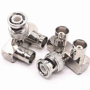 100x BNC Male to BNC Female Plug Jack Radio Bridge Type 90°Right Angle Connector - Picture 1 of 1