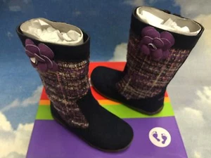 Stride Rite Girls Mira Navy Textile Fashion Zipper Boots Toddler Size 6, 9.5 - Picture 1 of 1