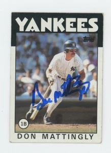 Don Mattingly Signed 1986 Topps Card #180 with B&E Hologram - Picture 1 of 1