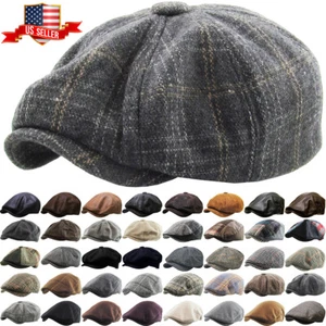 Mens Ivy Hat Golf Driving Ascot Winter Flat Cabbie Newsboy - Picture 1 of 377