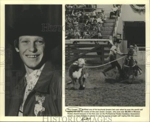 Press Photo Roy Cooper, Champion Winston Rodeo Cowboy Calf Roper - sax01187 - Picture 1 of 2
