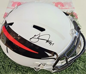 Von Grady Jarrett signierter Atlanta Falcons Speed Full Size Amp NFL Rep Helm - Bild 1 von 6