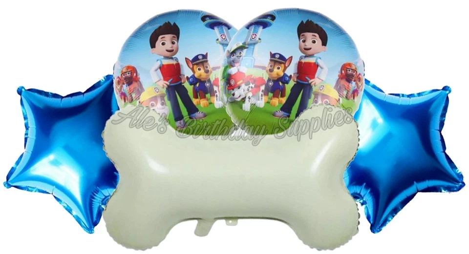Conjunto de 5 balões de patrulha pata suprimentos para festa de aniversário - Imagem 1 de 1