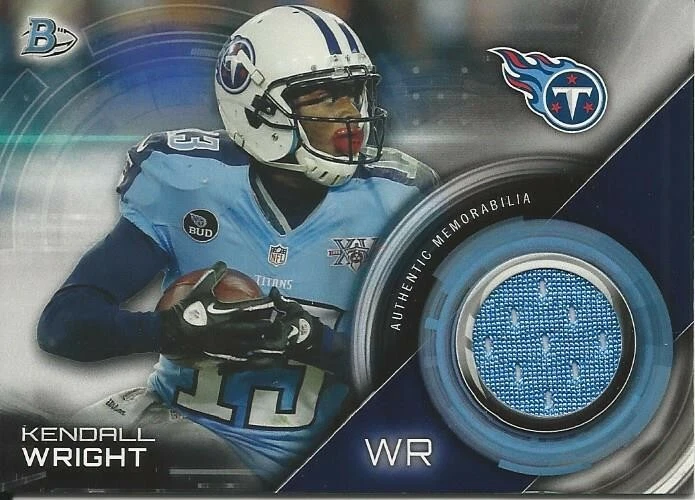 2015 Bowman Kendall Wright JERSEY Tennessee Titans Baylor - Image 1 of 2