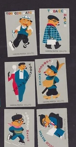 Série 6 étiquette allumettes Japon BN165503 Homme Femme - Picture 1 of 1