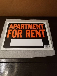 Letrero de plástico apartamento en alquiler Hy-Ko 3001 9"" X 12 - Imagen 1 de 3