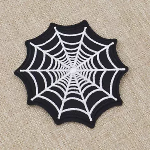 1pc Fabric Spider Webs Embroidery Patch Sewing Craft for Clothes Accessories DIY - Picture 1 of 4