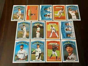 2021 Topps Heritage MIAMI MARLINS Base Team Set of (13) Lopez Sanchez - Picture 1 of 1