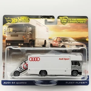 Hot Wheels NEW Team Transport Audi S4 Quattro Fleet Flyer Hotwheels Premium #77 - Bild 1 von 11