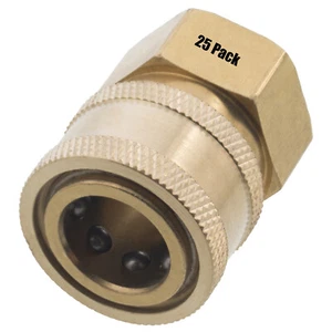 (25) 3/8" FPT Female Brass Socket Quick Connect Coupler Pressure Washer Nozzle - Picture 1 of 2