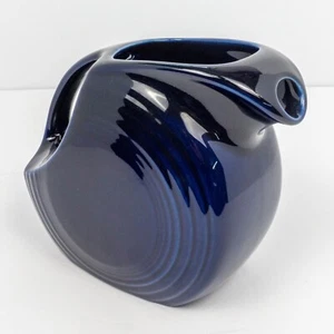 Fiesta Large Disk Pitcher Cobalt Blue 7" Tall - Picture 1 of 11