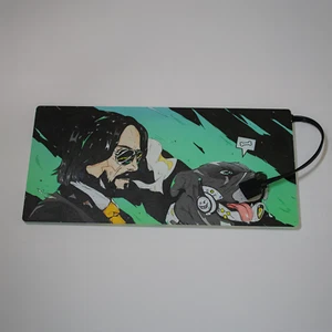 JOHN WICK GPU BASE PLATE COVER RGB LIGHT UP DECORATIVE PLATE (8in x 3.5) - Picture 1 of 3