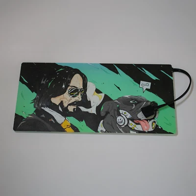 JOHN WICK GPU BASE PLATE COVER RGB LIGHT UP DECORATIVE PLATE (8in x 3.5) - Image 1 of 3