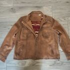 Orvis Latitude Leather Jacket Brown Womens Size XL Lambskin Bomber Lined