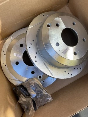 Rear Brake Drilled & Slotted Rotor Set - 2005-2006 Pontiac GTO - Power Stop - Image 1 of 4