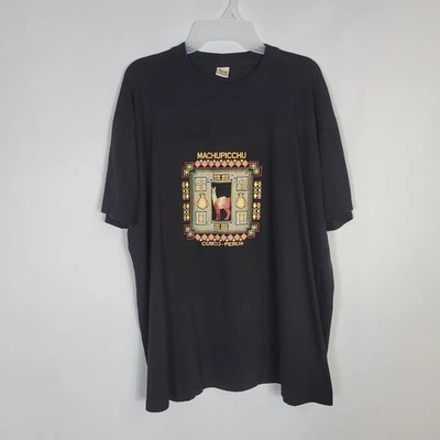 Forever Friends Llama, Camiseta Unisex, Machupicchu Negro, Cusco Perú Foto 1 de 4