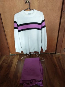 Suéter y Pantalones Vintage Arctic Cat Blanco Talla M - Imagen 1 de 1