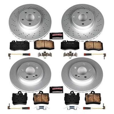 PowerStop CRK4455 Brake Kit For Mercedes-Benz S430 2000-2002 Front Rear Foto 1 de 4