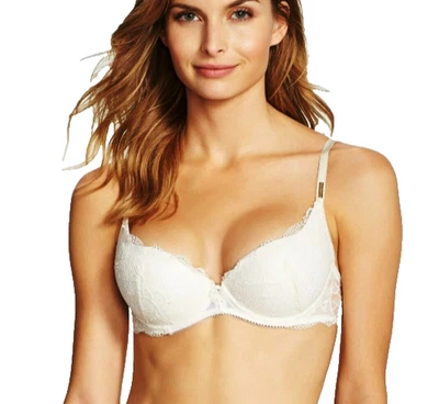Sujetador Wacoal Crema y Rosa Marquesa 32D Push Up Acolchado Contorno Con Aros 101003 Foto 1 de 3