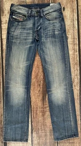 DIESEL VIKER STRAIGHT BUTTON FLY BLUE JEANS MENS 30X32 EXCELLENT CONDITION - Picture 1 of 10