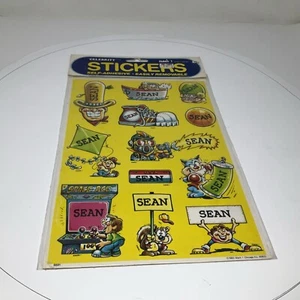 SEAN - Vintage 80s Celebrity Stickers Self-Adhesive/Removable by Mark I - Picture 1 of 4