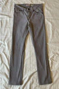Levi’s 510 skinny jeans Boys 12 Regular 26x27 Gray EUC bin b5 - Picture 1 of 13