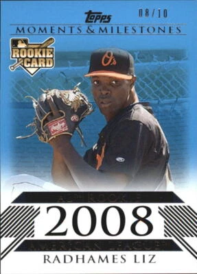 2008 Topps Moments and Milestones Blue #162 Radhames Liz /10 - NM-MT - Image 1 of 2
