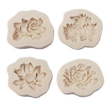 1Pc Peony Sunflower Lotus Silicone Molds Chinese Rose Flower Mould Decoratio S^3