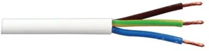 Stromnetz Flexibel Kabel 0.75MM, Weiß, PVC, 3 Core, 24 X 0.2MM, 2183Y Für Pro - Picture 1 of 1