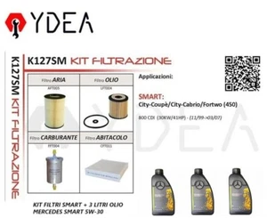 Smart 450 800 CDI 30 KW Service Kit From 99 + 3L Mercedes Oil 5W30 - Picture 1 of 1